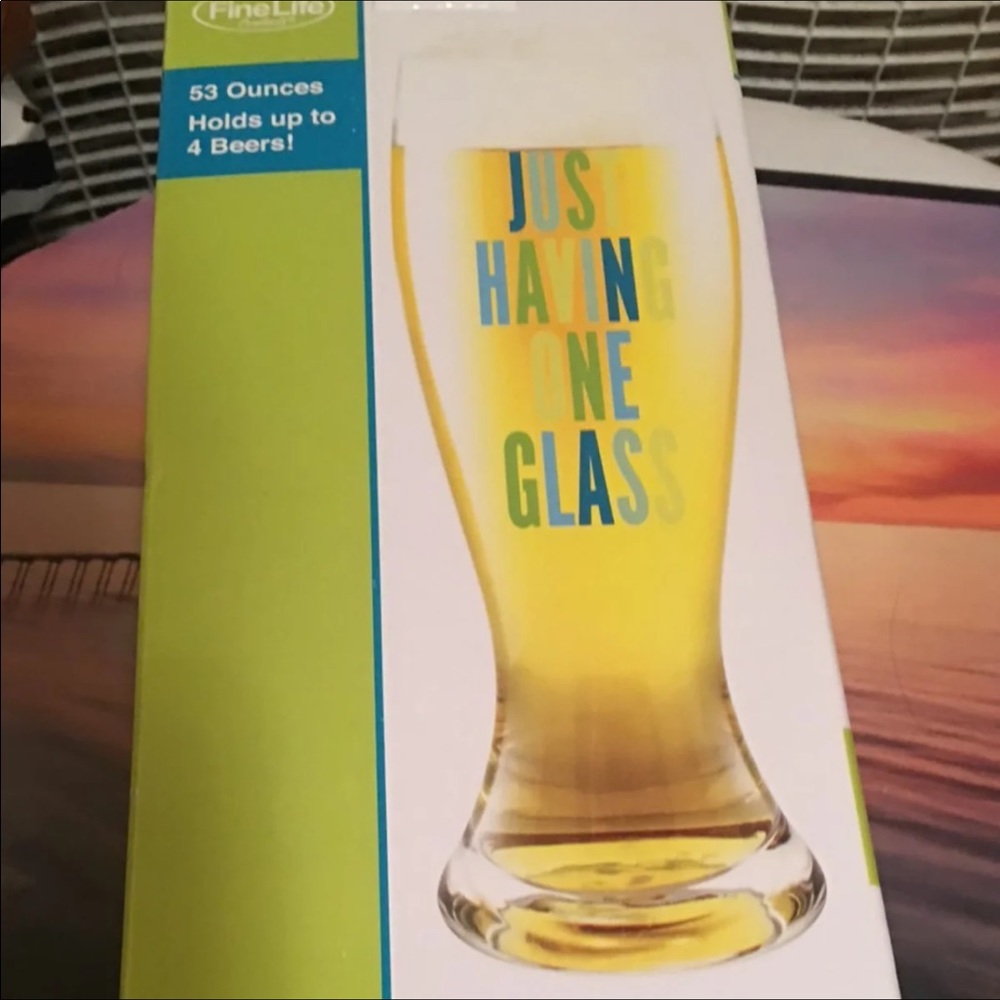 Tall Glass Boxed. Brand New. Taken out of box for your view.